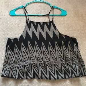 Urban Outfitters Black and Tan tank top